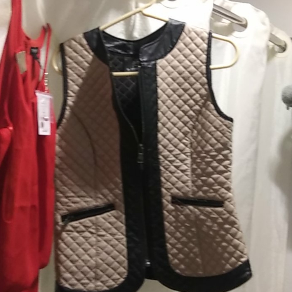A vest brand new. Leather